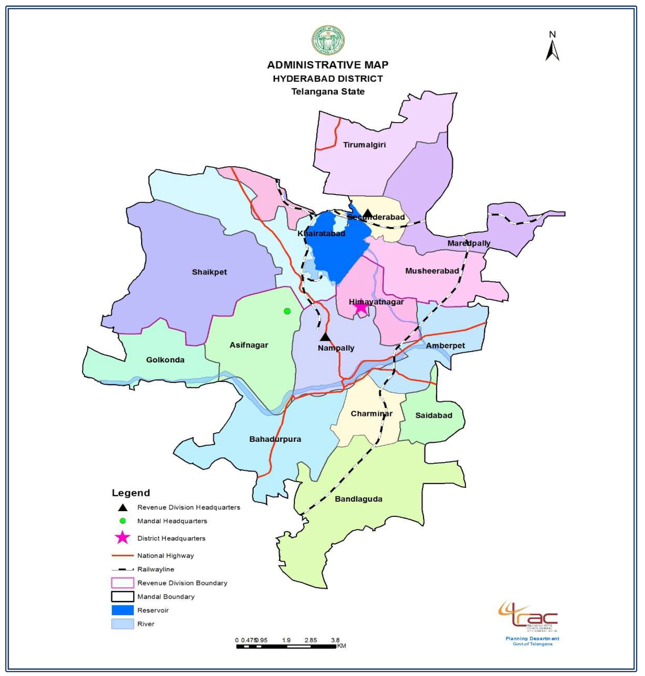 HYDERABAD map