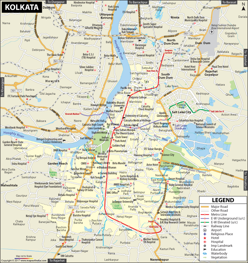 KOLKATA map